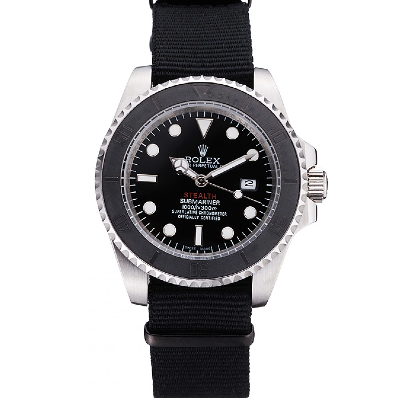 Good Copy Rolex Watches Fabric 621386 IV STEALTH Rolex MK rl424 Black Band Submariner 0607